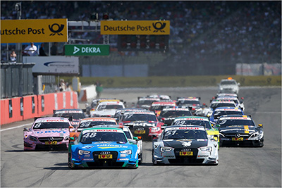 Гонка DTM, проводимая на Нюрнберской трассе завершилась преждевременно из-за сильного дождя